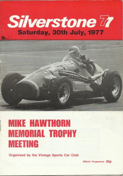Silverstone Vintage Sports Car Club Programmes